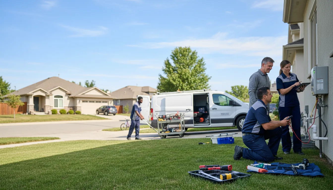 Tankless water heater service in Aurora, ME